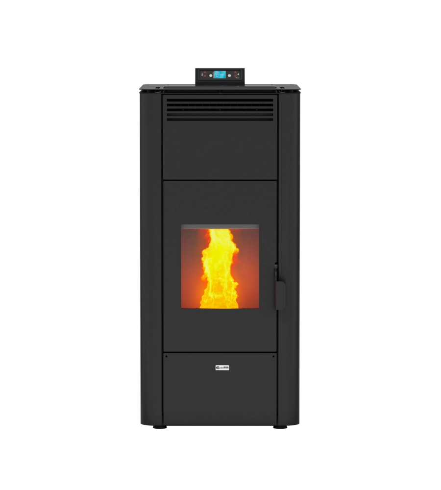 TERMOSTUFA A PELLET CANADIAN STOVE "IDRO CERAMIC 20" GRIGIO PUNTINATO 18 KW