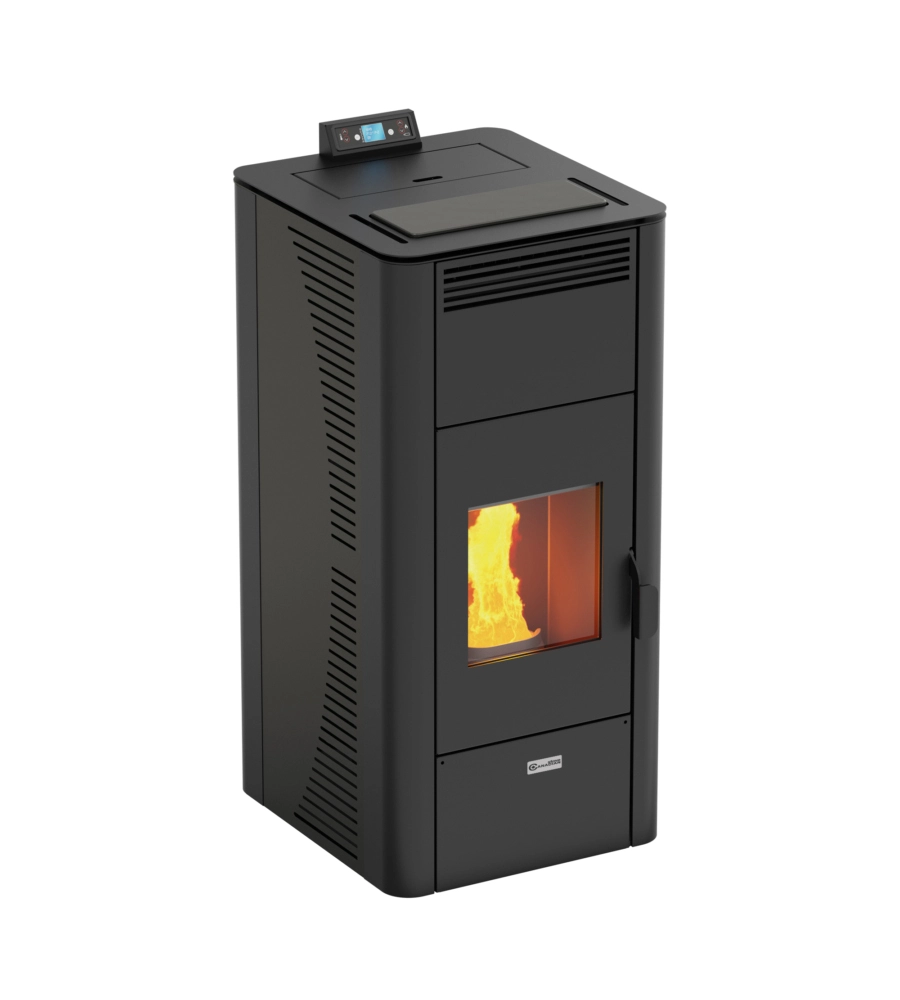 TERMOSTUFA A PELLET CANADIAN STOVE "IDRO CERAMIC 24" GRIGIO PUNTINATO 21,8 KW