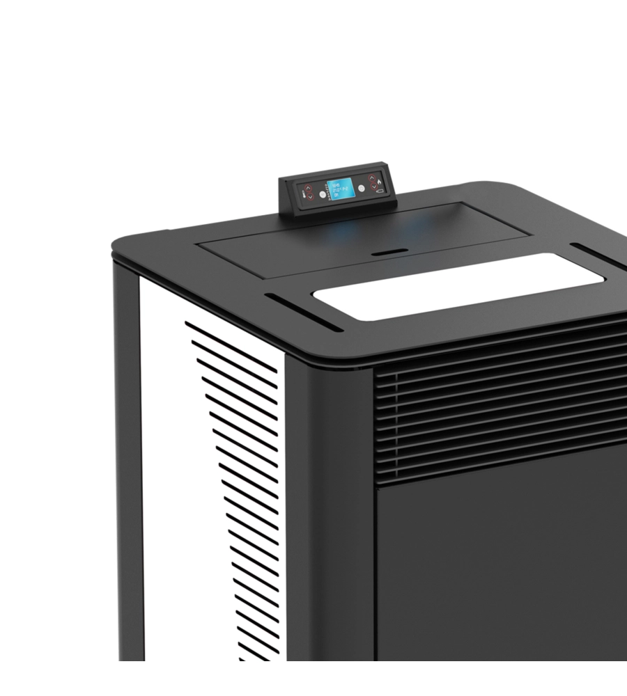 TERMOSTUFA A PELLET CANADIAN STOVE "IDRO CERAMIC 32" BIANCO 30,4 KW