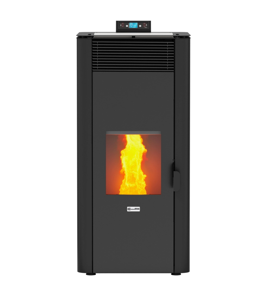 TERMOSTUFA A PELLET CANADIAN STOVE "IDRO CERAMIC 32" BIANCO 30,4 KW
