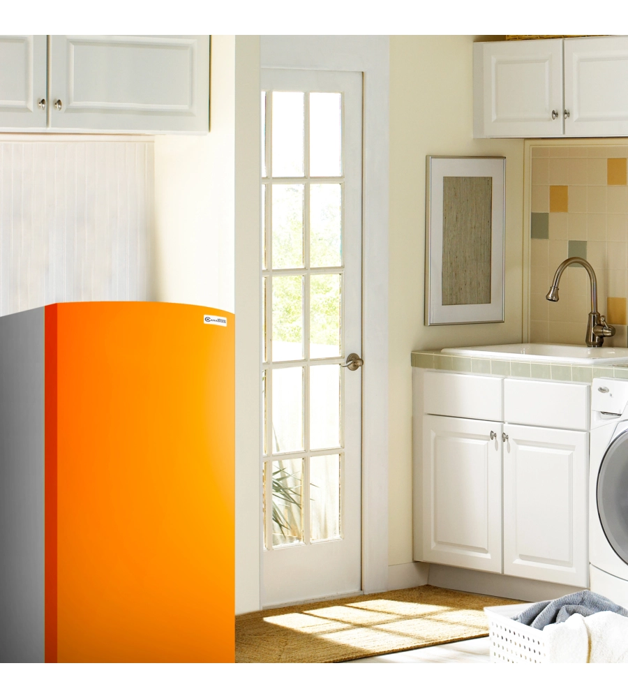 CALDAIA A PELLET CANADIAN STOVE "COMPATTA 16" CON BRUCIATORE AUTOPULENTE E COMPATTATORE CENERI 16 KW