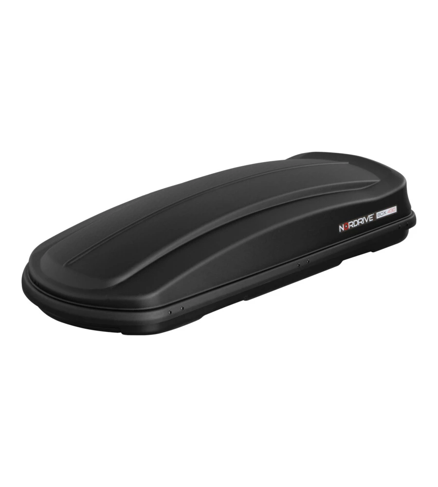 BOX TETTO PER AUTO 430 LITRI IN ABS NERO GOFFRATO - N60016