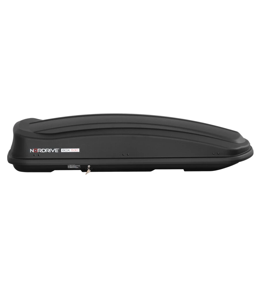 BOX TETTO PER AUTO 530 LITRI  IN ABS NERO GOFFRATO - N60019
