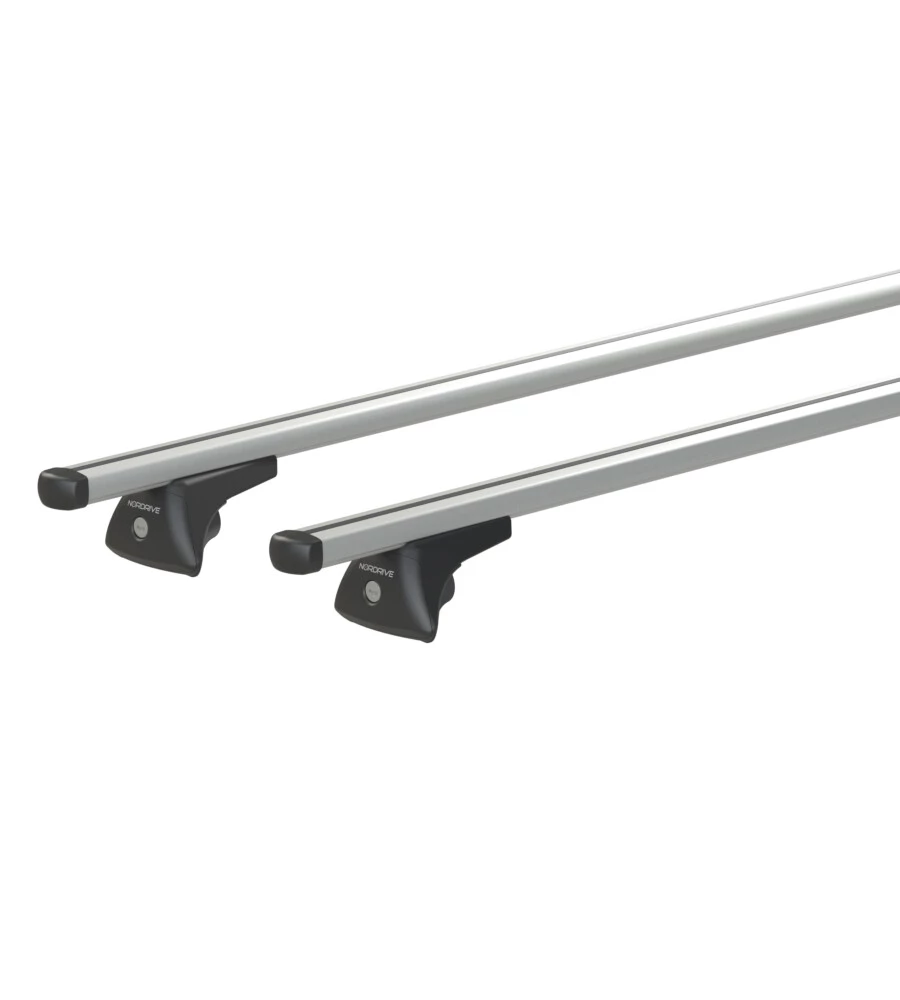 COPPIA BARRE PORTATUTTO IN ALLUMINIO NOWA - M - 120 CM  N15065