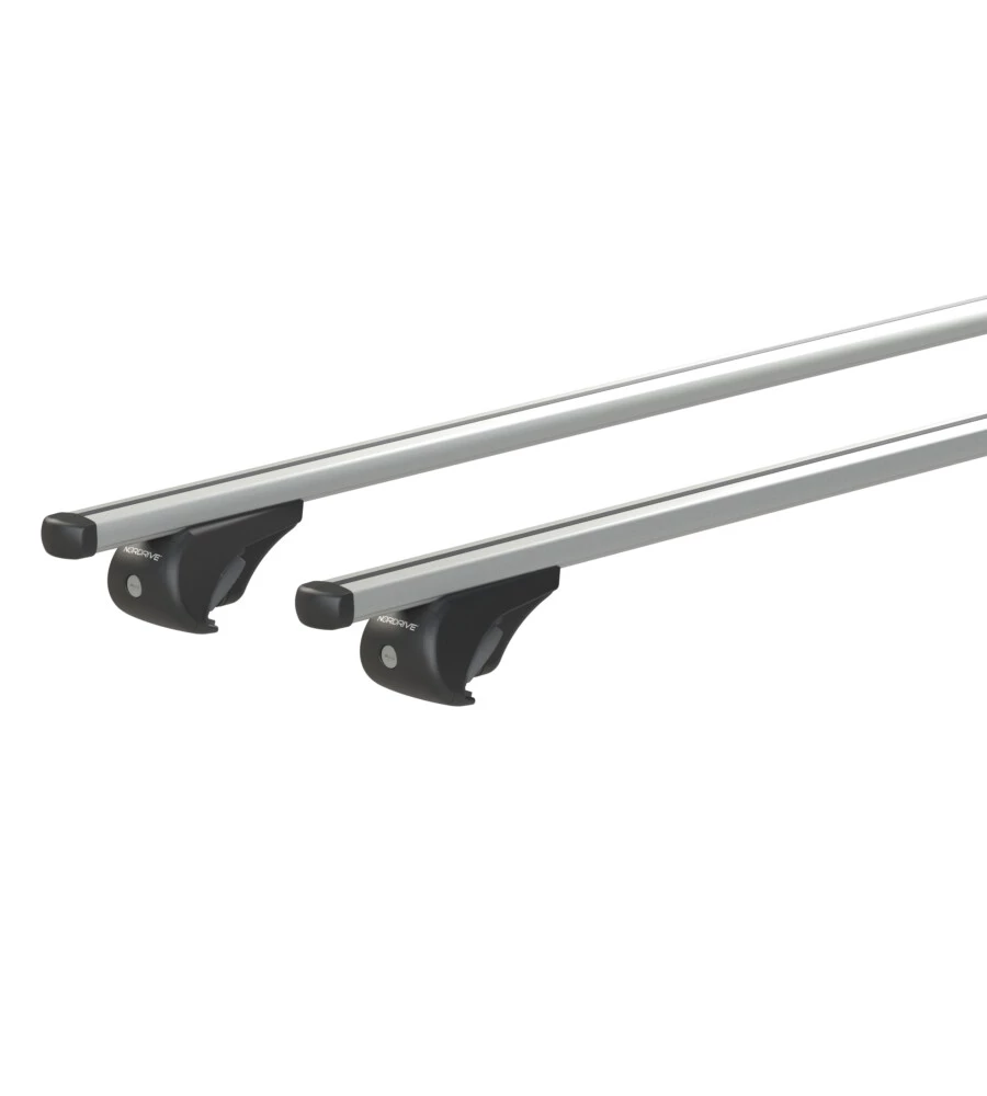 COPPIA BARRE PORTATUTTO IN ALLUMINIO YURO - L - 127 CM  N15046