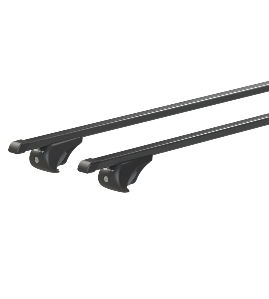 COPPIA BARRE PORTATUTTO IN ACCIAIO RAIL TOP - M - 120 CM  N15030