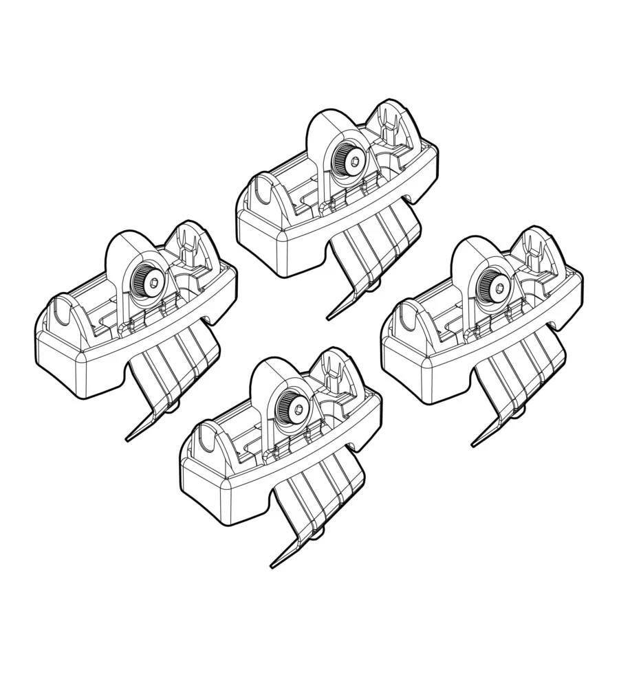 KIT ATTACCHI PER BARRE AUTO PORTATUTTO ALFA GIULIETTA  04/10-  N21101