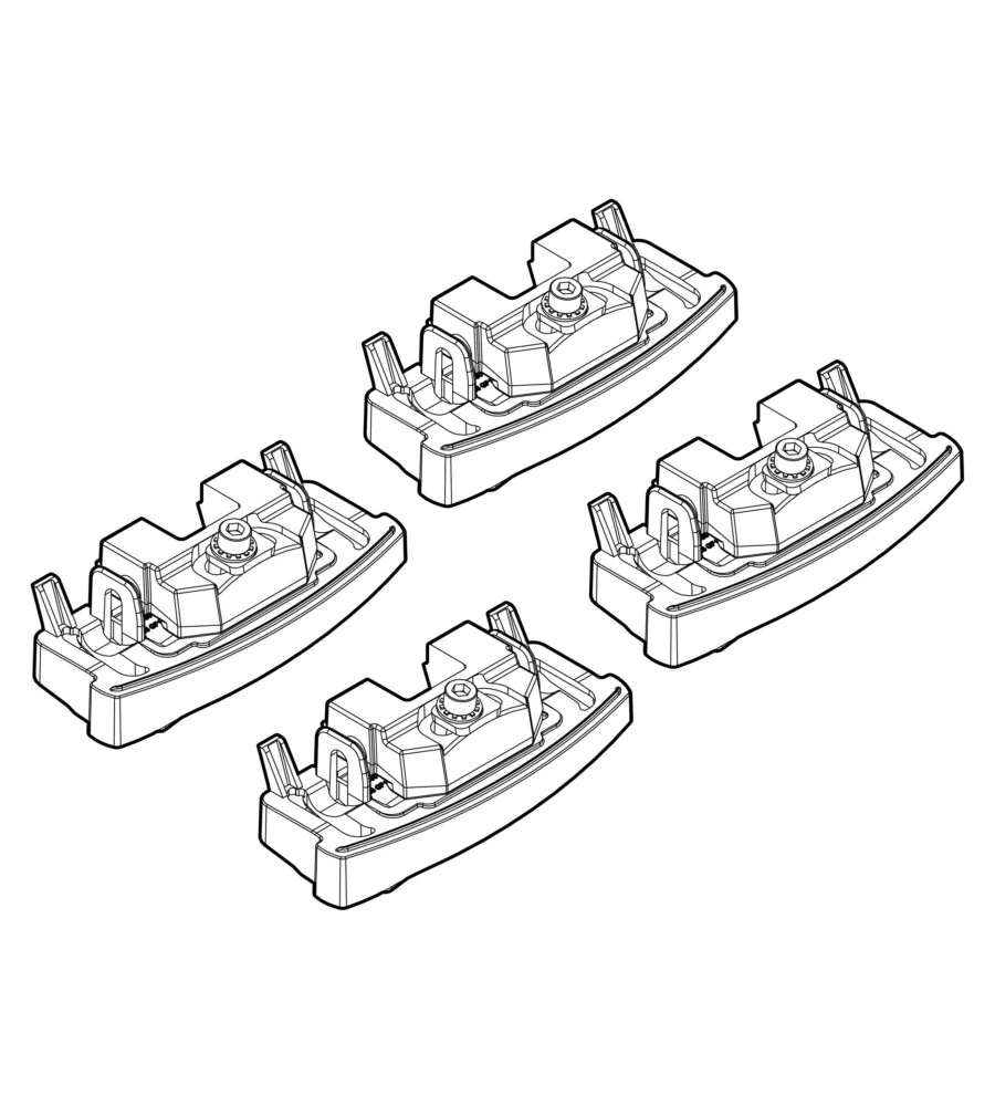 KIT ATTACCHI PER BARRE AUTO PORTATUTTO ALFA MITO 09/08  N21100