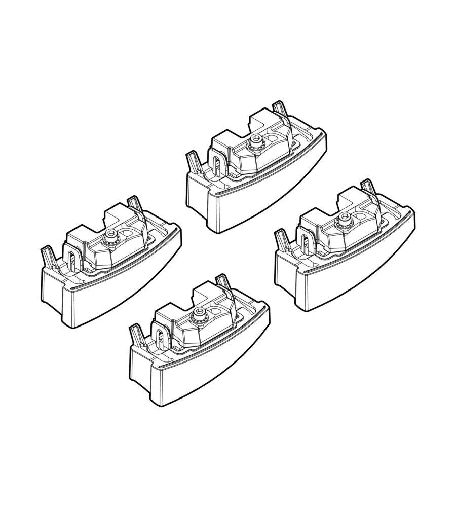 KIT ATTACCHI PER BARRE AUTO PORTATUTTO BMW SERIE3 4P  03/0512/11 SERIE3 TO  N21114