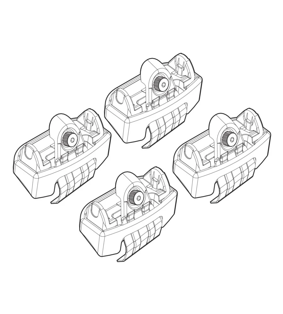 KIT ATTACCHI PER BARRE AUTO PORTATUTTO FORD FIESTA 3/5P 08>  N21141