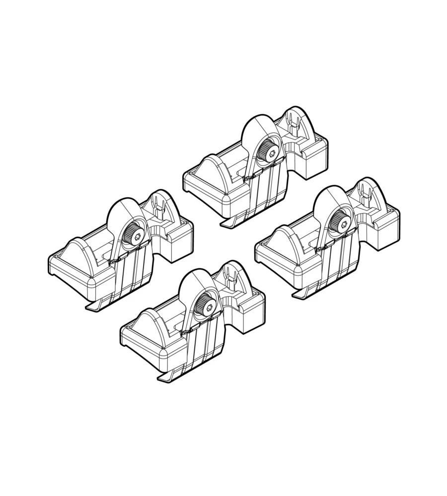KIT ATTACCHI PER BARRE AUTO PORTATUTTO LANCIA YPSILON  3D 09/03  N21016