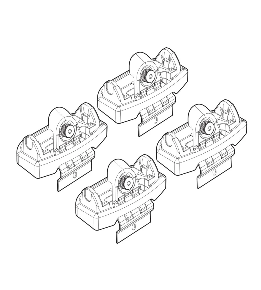KIT ATTACCHI PER BARRE AUTO PORTATUTTO NISSAN QASHQAI  03/07  N21147