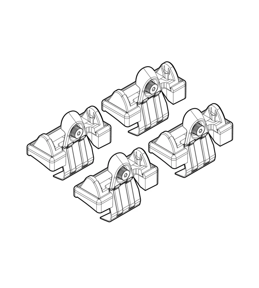 KIT ATTACCHI PER BARRE AUTO PORTATUTTO TOYOTA YARIS 5D 01/06  N21060