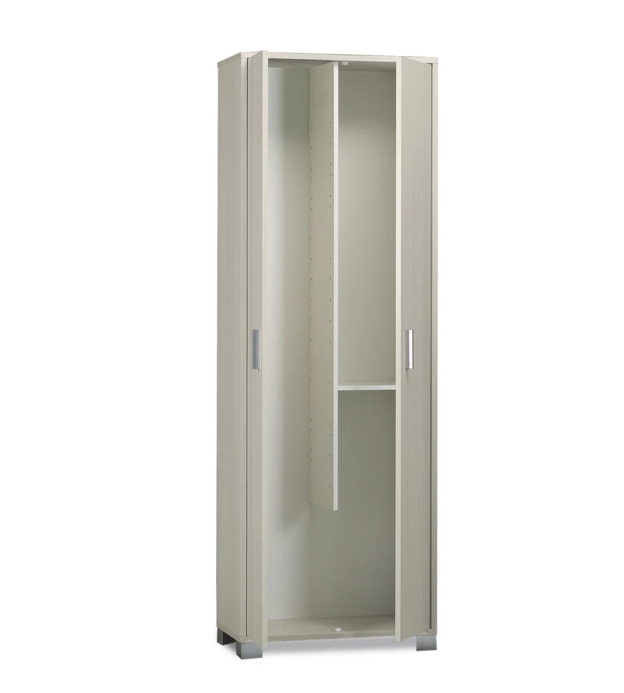 MOBILE 2 ANTE PORTASCOPE BIANCO FIAMMATO, 63X183X34 CM