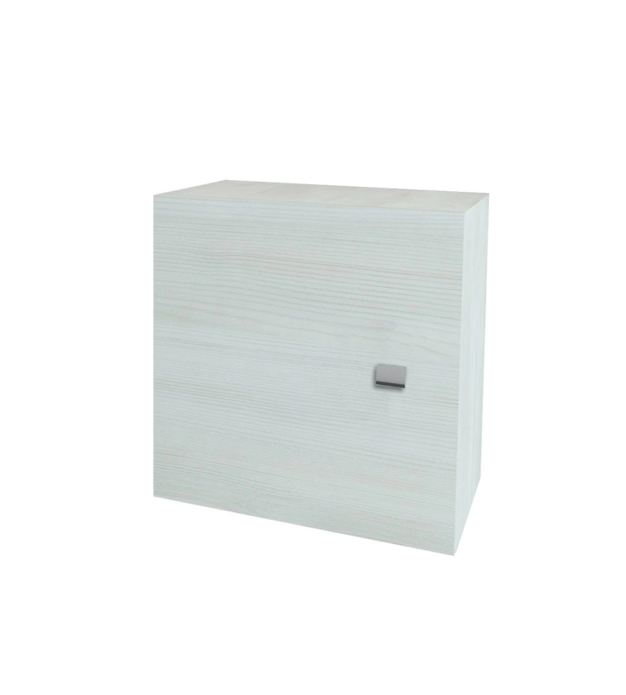 PENSILE CUBO ROVERE BIANCO 45x45x15,5 CM