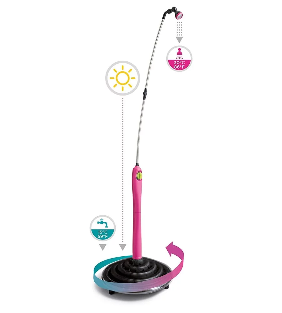 DOCCIA SOLARE SUNNY STYLE CON ACQUA CALDA DA ESTERNO - FUCSIA