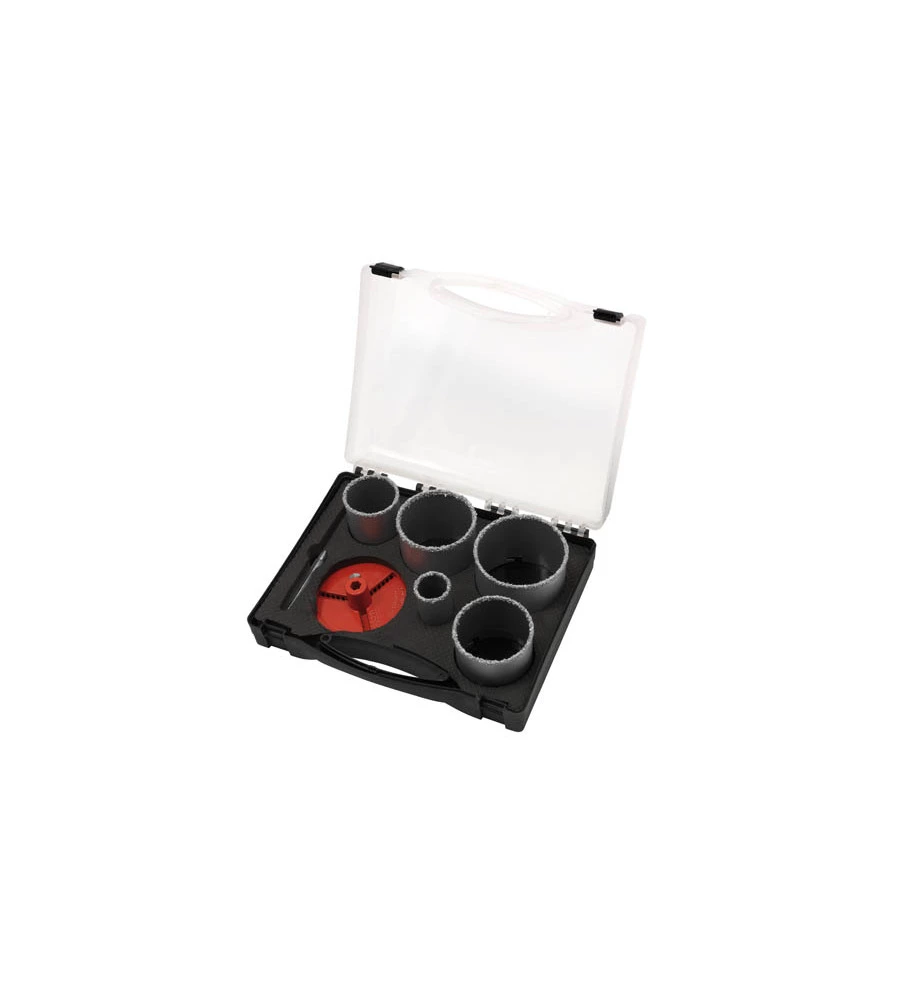 SET VALIGETTA 5 SEGHE A TAZZA DIAMANTATA RIBIMEX "PRSCDX5/M" Ø 33 53 67 73 83