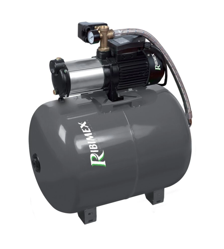 COMPRESSORE 100 L CON POMPA 5 TURBINE AUTOADESCANTE - RIBIMEX