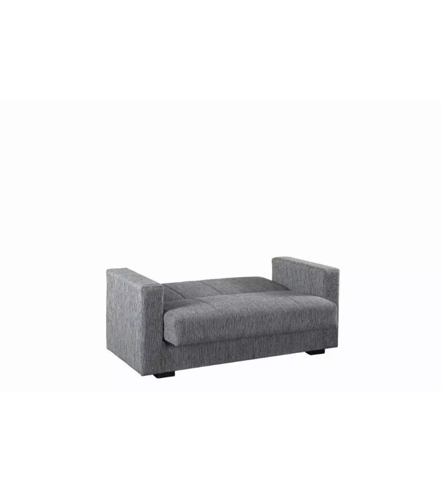DIVANO LETTO "NORA" 2 POSTI GRIGIO, 155X80X87 CM