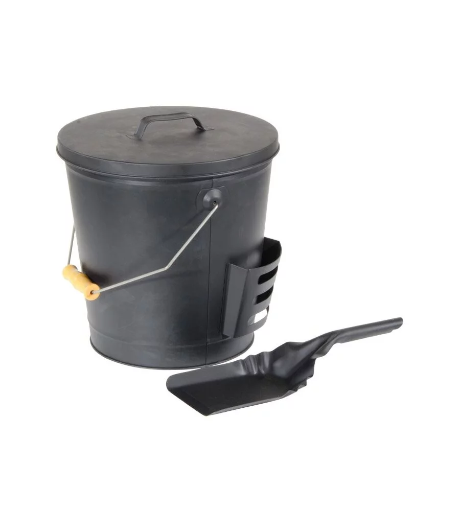 SET SECCHIO CON PALETTA PER RACCOLTA CENERE DA 21 LT CON MANICO