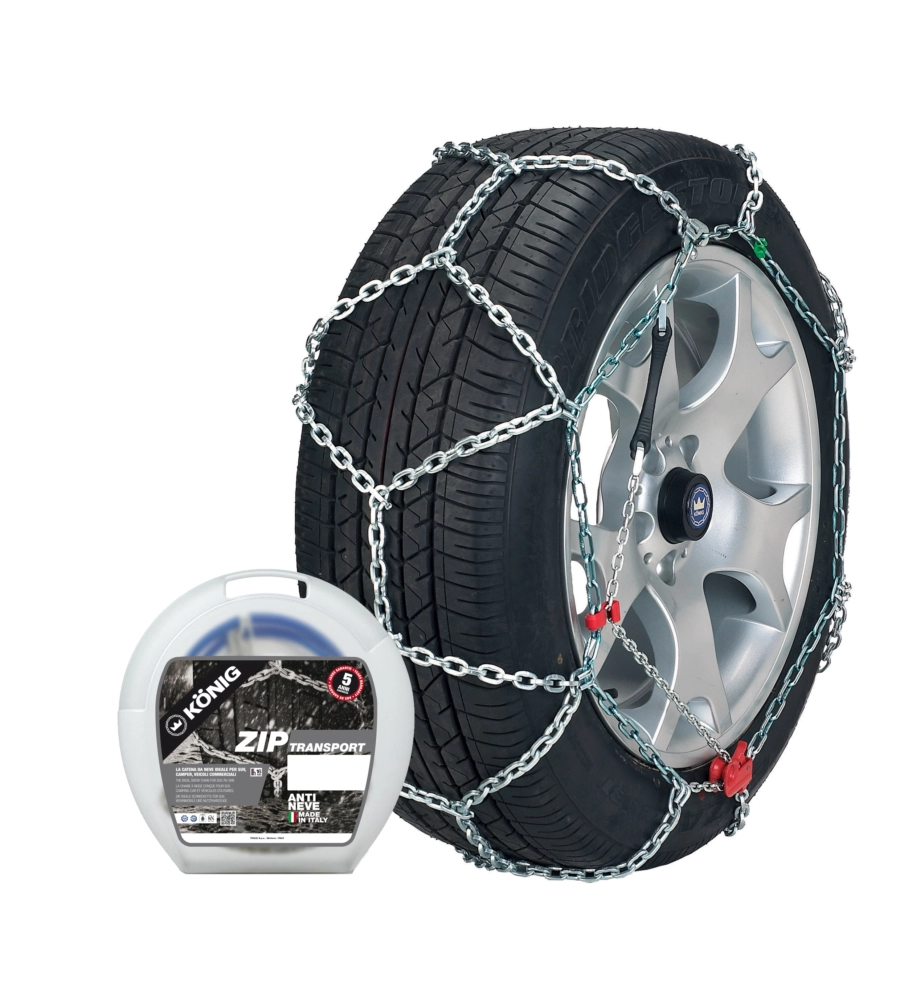 CATENE DA NEVE MADE IN ITALY PER SUV "ZIP TRANSPORT" CODICE MISURA 265 - KONIG.