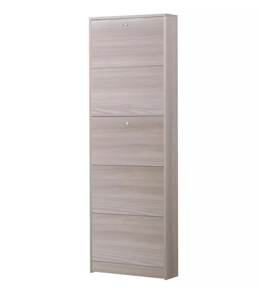SCARPIERA OLMO CON 5 ANTE, 62X182X18 CM