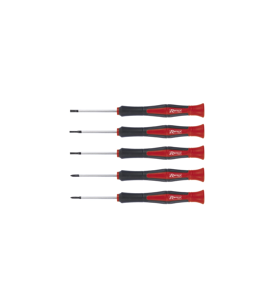 SET DI 5 CACCIAVITI DI PRECISIONE CON TESTA MAGNETICA - RIBIMEX