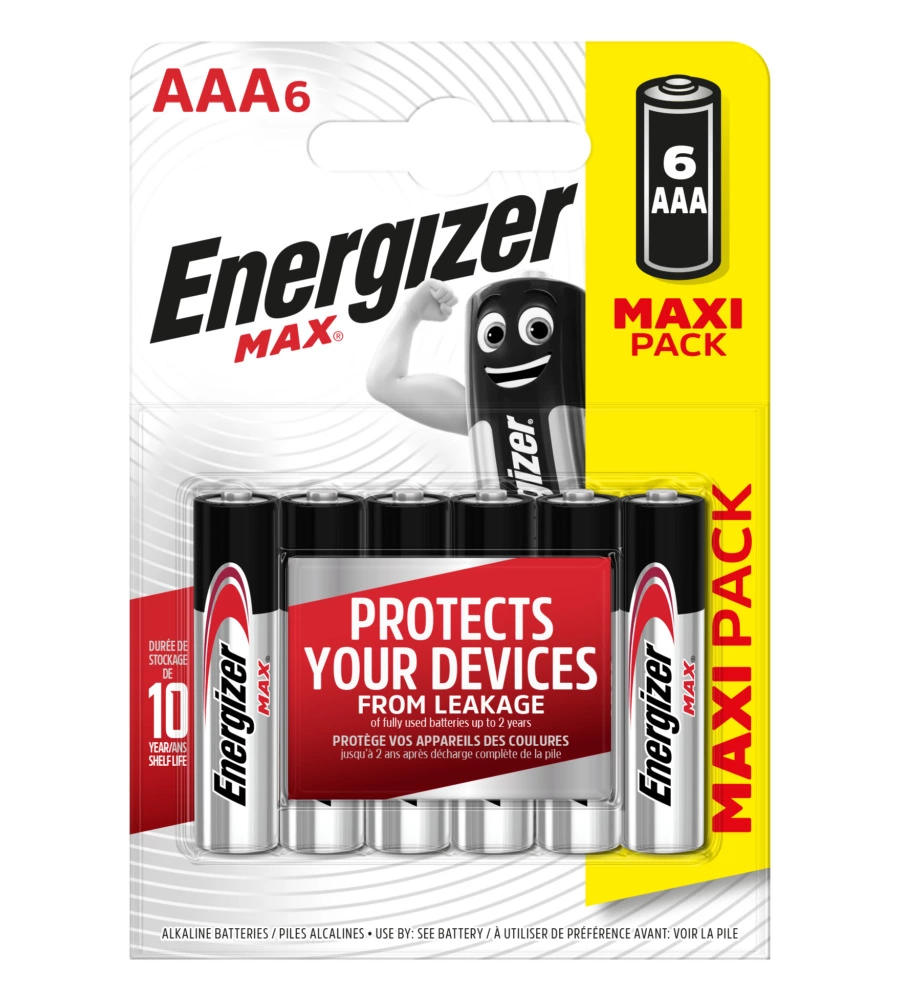 ENERGIZER Max AAA BP6 Maxipack