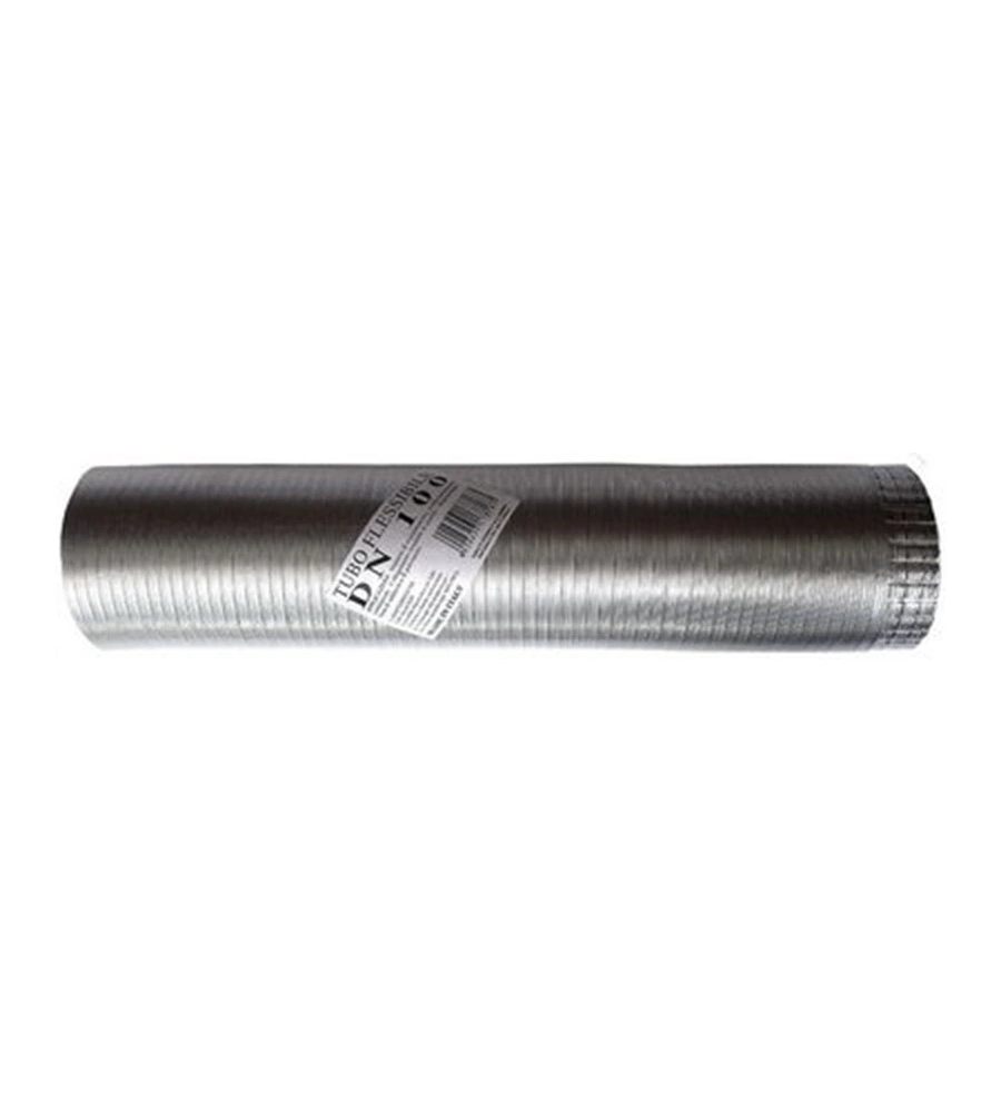 TUBO FLESSIBILE IN ALLUMINIO NATURALE, D 130 MM
