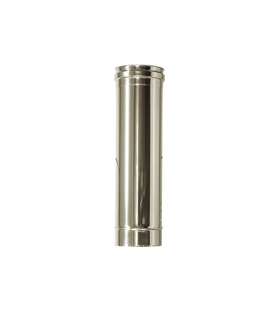 ELEMENTO DIRITTTO 0,5 MT PARETE DOPPIA INOX, DN 80/130