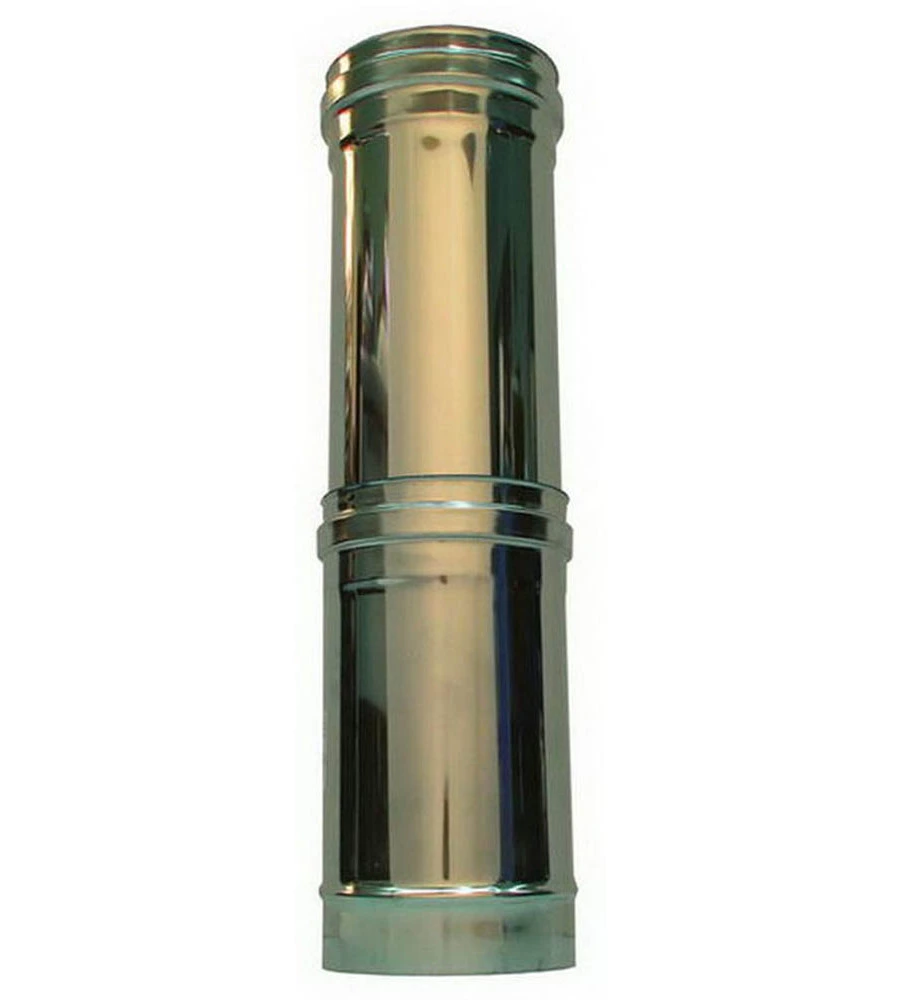 ELEMENTO TELESCOPICO PARETE DOPPIA INOX 55-94 CM, DN 80/130
