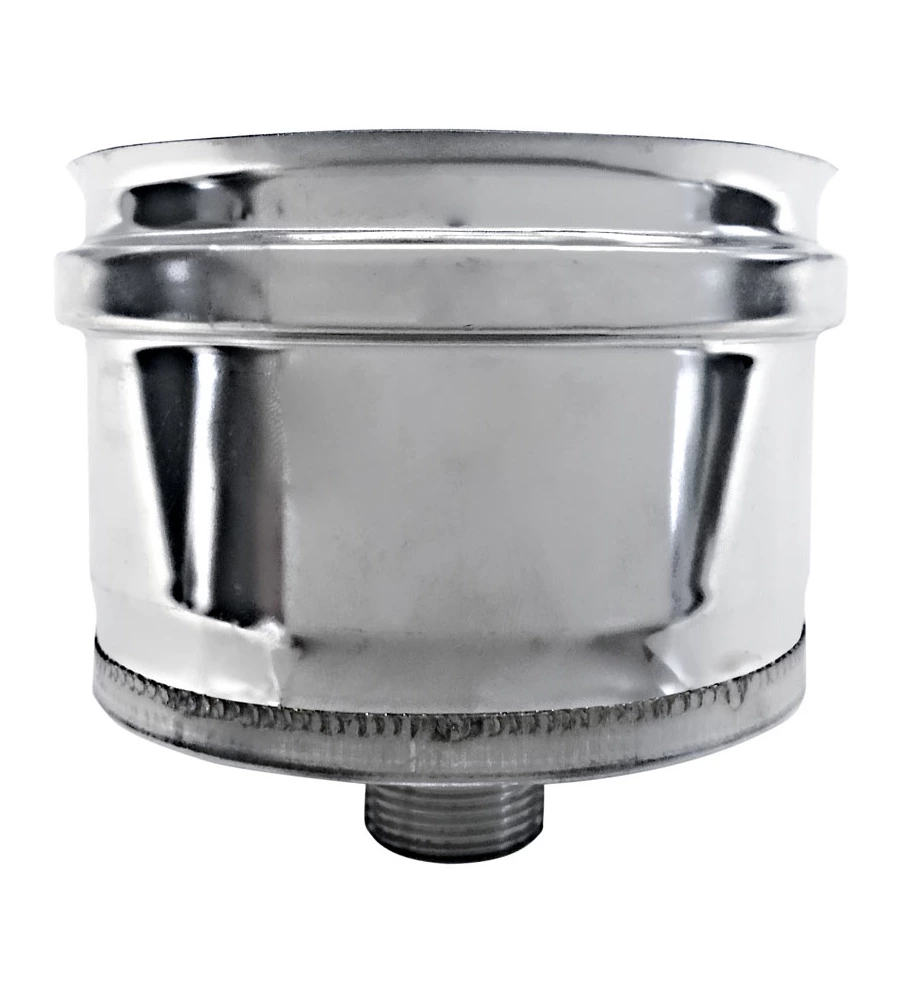 TAPPO RACCOGLI CONDENSA PARETE DOPPIA INOX, DN 100/150