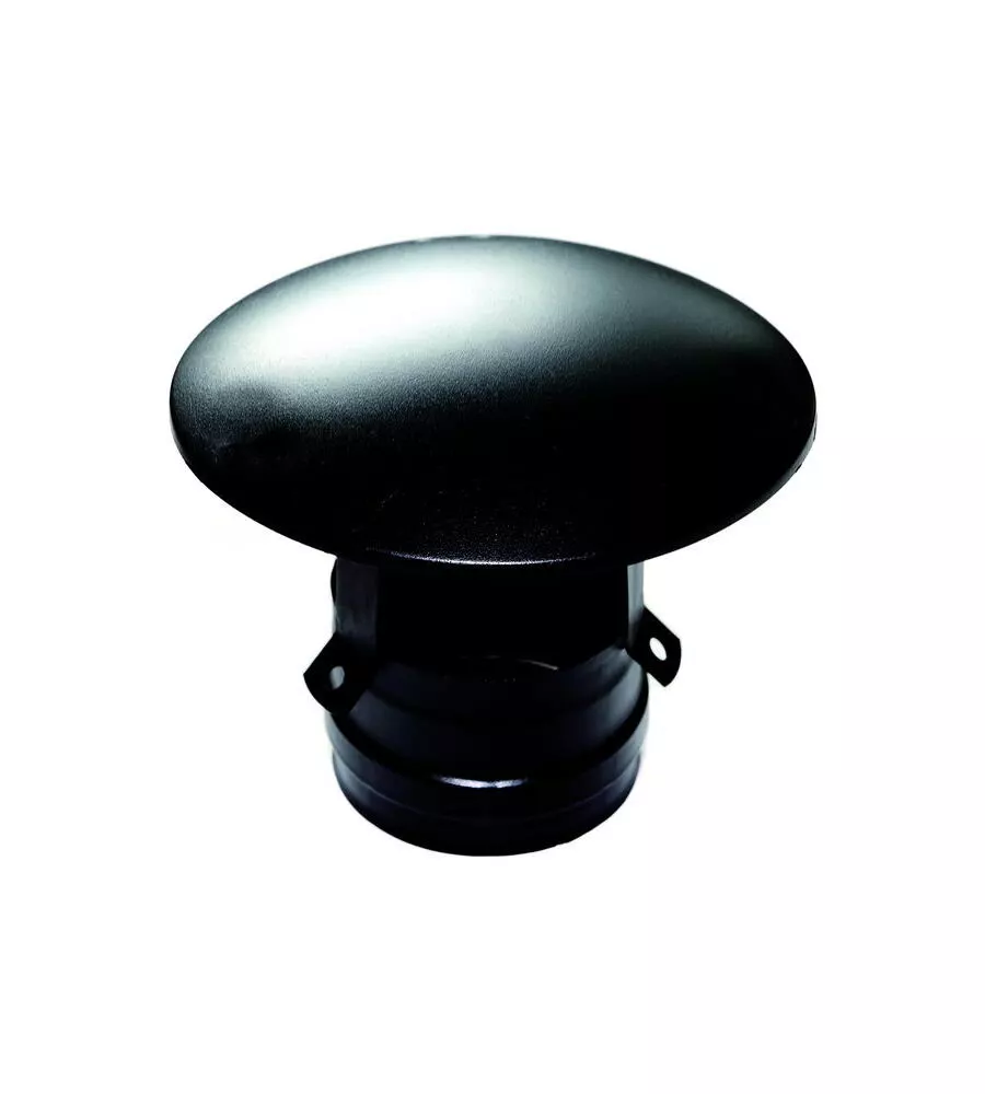 TUBO CAPPELLO CINESE MASCHIO NERO SMALTATO DN 80