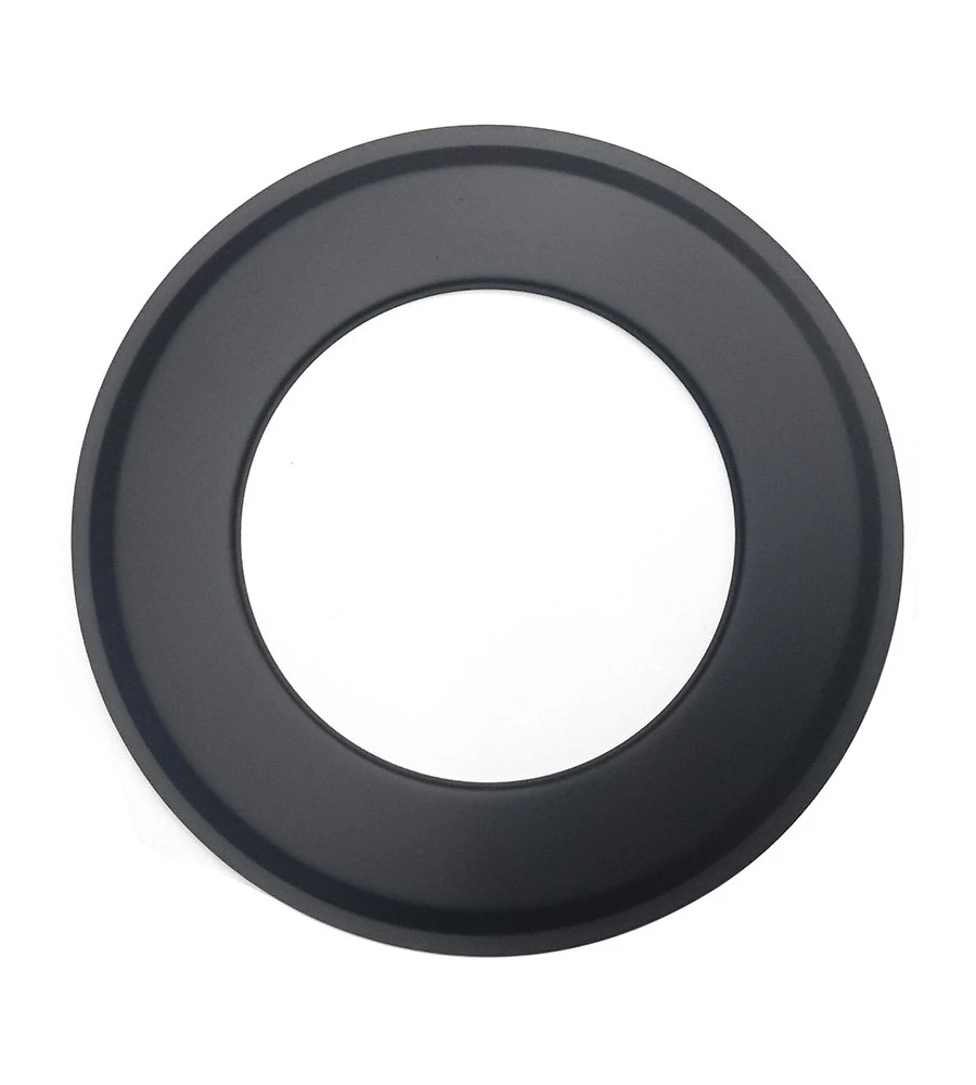 TUBO ROSONE LEGNA NERO SMALTATO, 150 MM