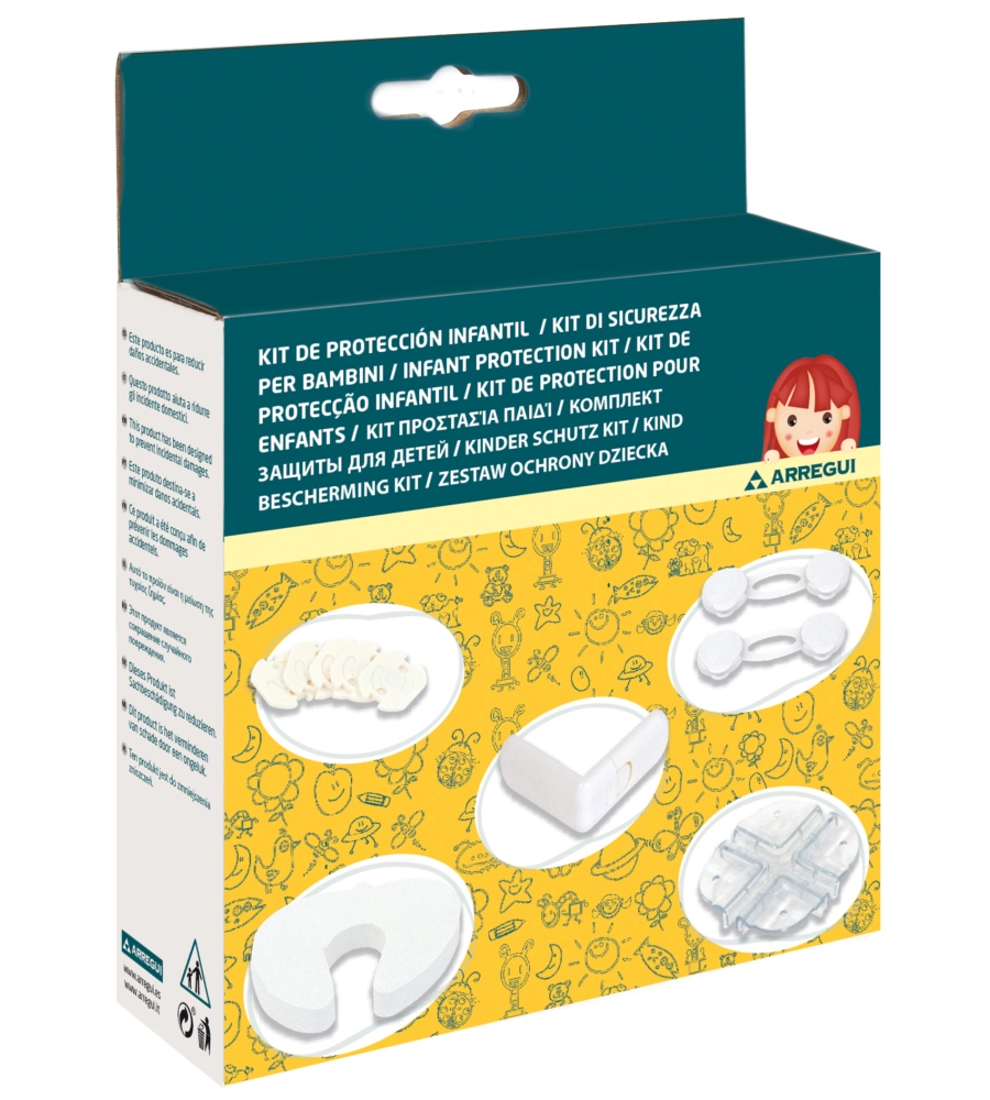 KIT DI PROTEZIONE PER BAMBINI 5 REFERENZE (13 PZ.).