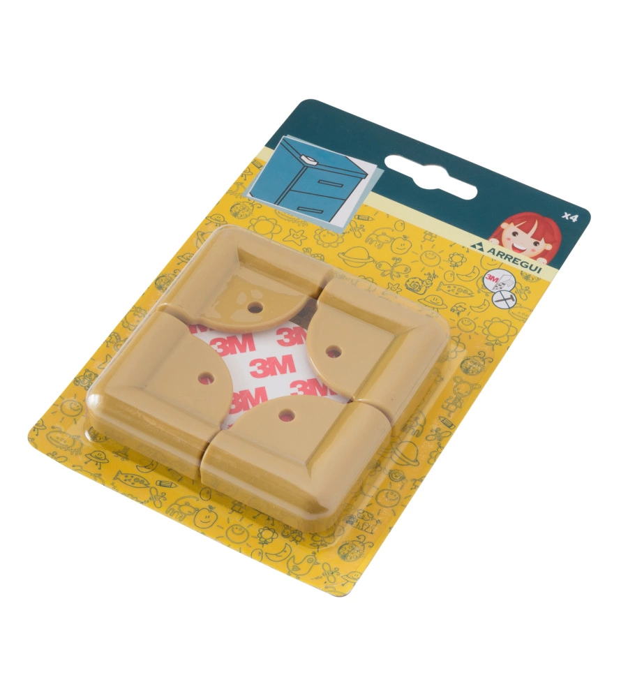 PROTEGGI ANGOLI (4 PZ.) MARRONE.
