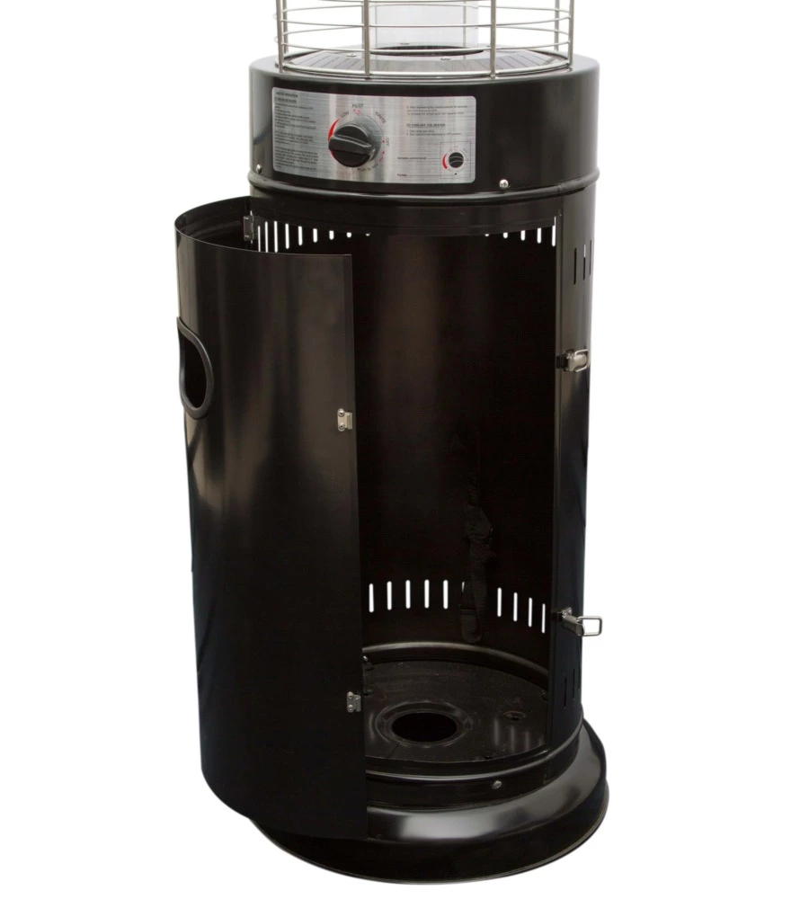 FUNGO RISCALDANTE DA ESTERNO A GAS GPL QLIMA "PATIO HEATER" NERO 11.000 W