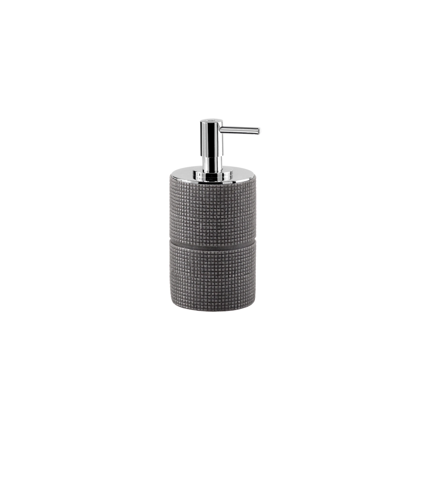 DISPENSER EROGATORE SAPONE "PETRA" COLORE GRIGIO