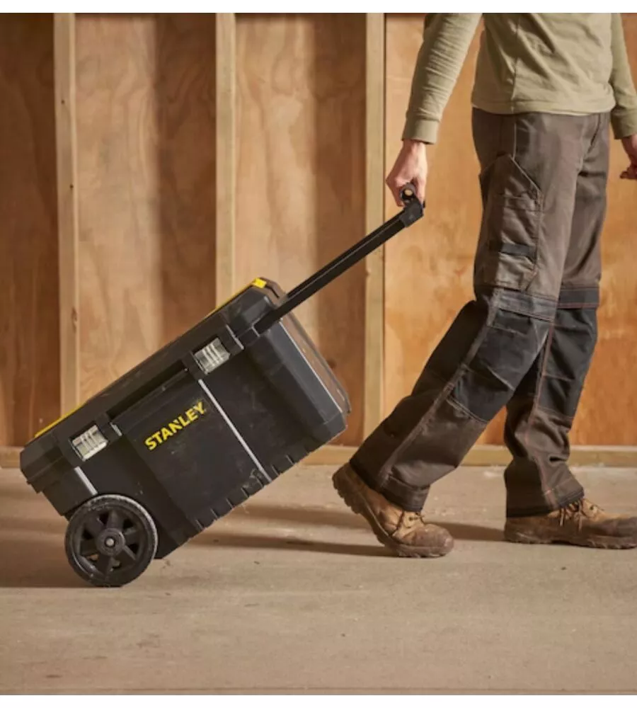 CASSETTA PORTA UTENSILI STANLEY "ESSENTIAL" CON RUOTE, 66,5X34,4X40,4 CM