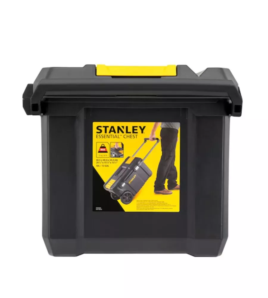 CASSETTA PORTA UTENSILI STANLEY "ESSENTIAL" CON RUOTE, 66,5X34,4X40,4 CM