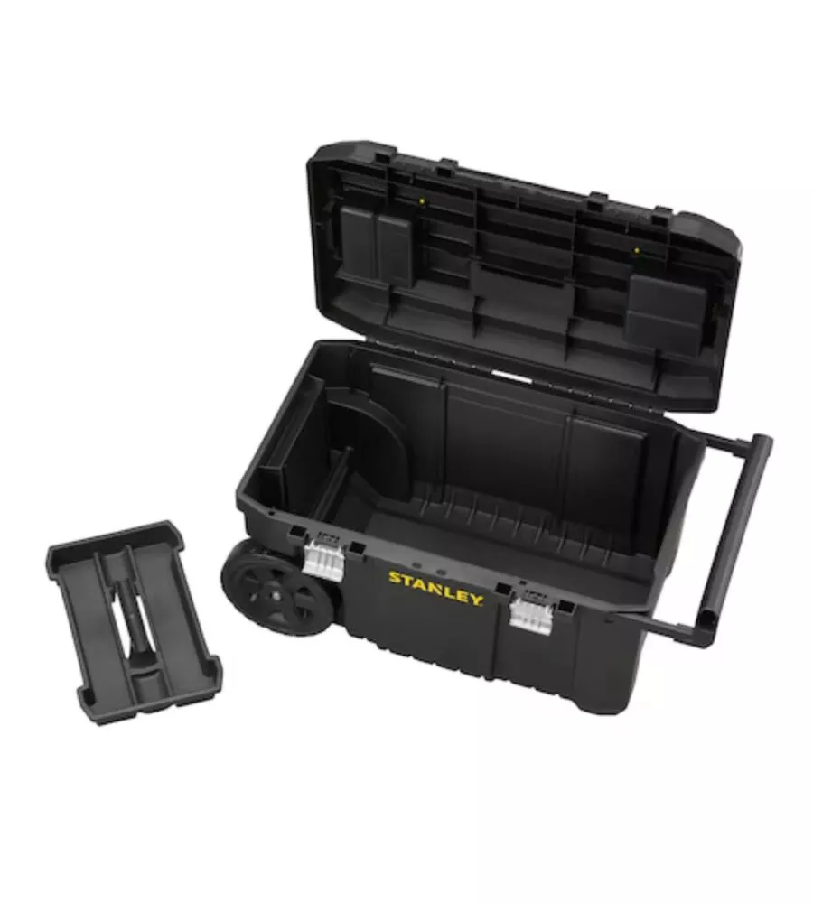 CASSETTA PORTA UTENSILI STANLEY "ESSENTIAL" CON RUOTE, 66,5X34,4X40,4 CM