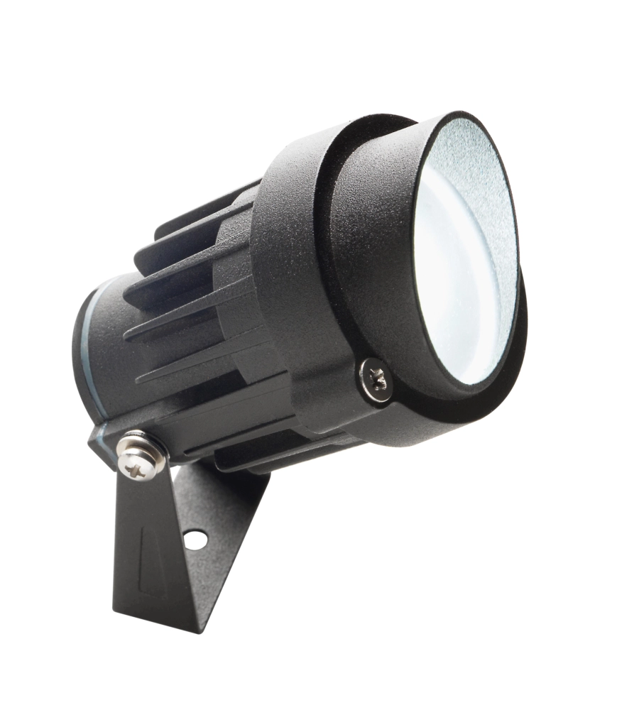 FARETTO LED "FOX" NERO 6W, BIANCO NATURALE