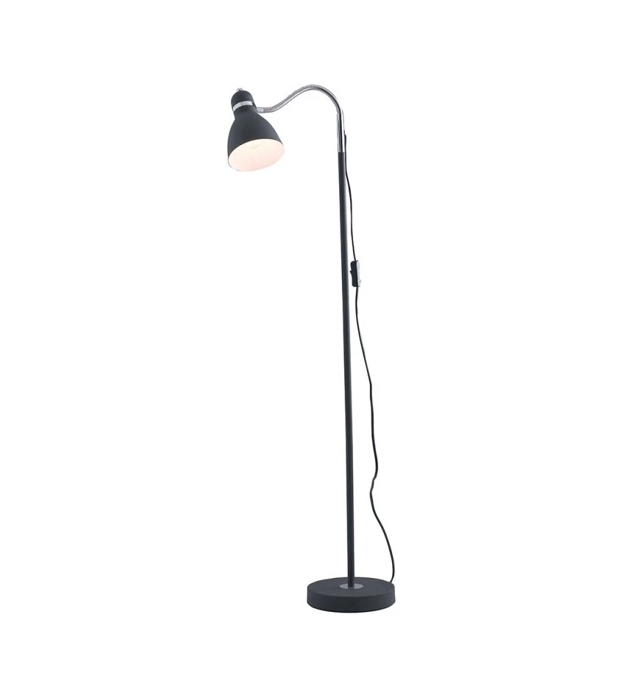 PIANTANA MODERNA "PEOPLE" IN METALLO NERO 1XE27 40W