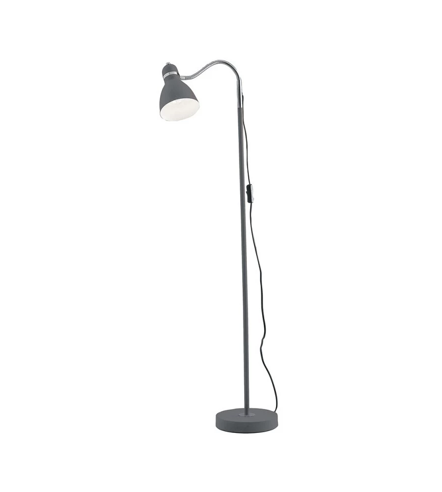 PIANTANA MODERNA "PEOPLE" IN METALLO GRIGIO 1XE27 40W