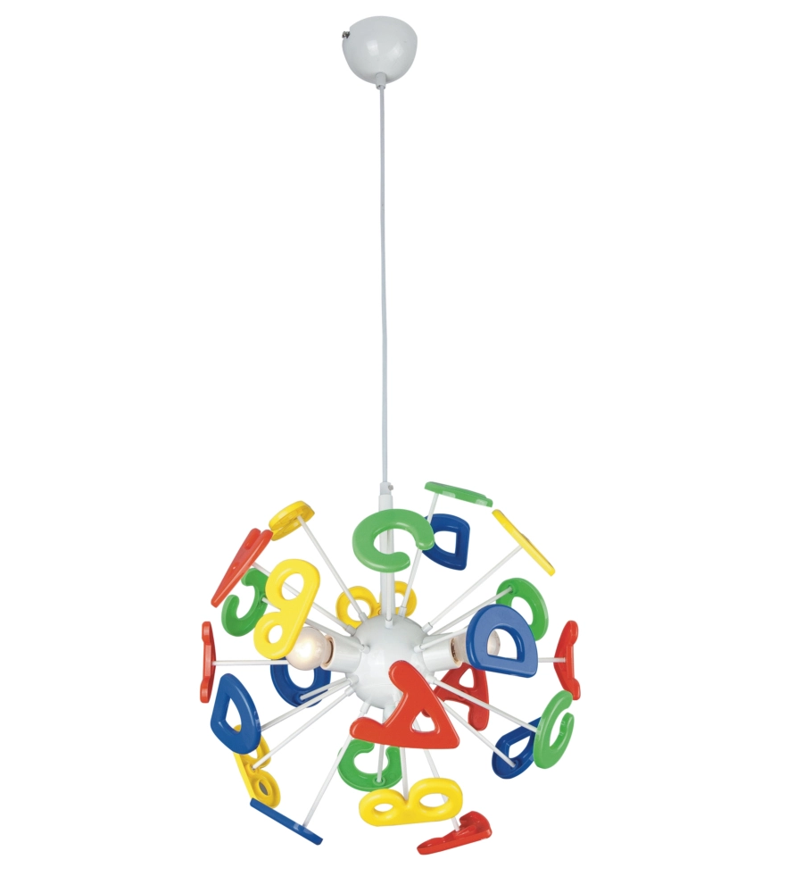 LAMPADA A SOSPENSIONE "LETTERINE", Ø41 CM