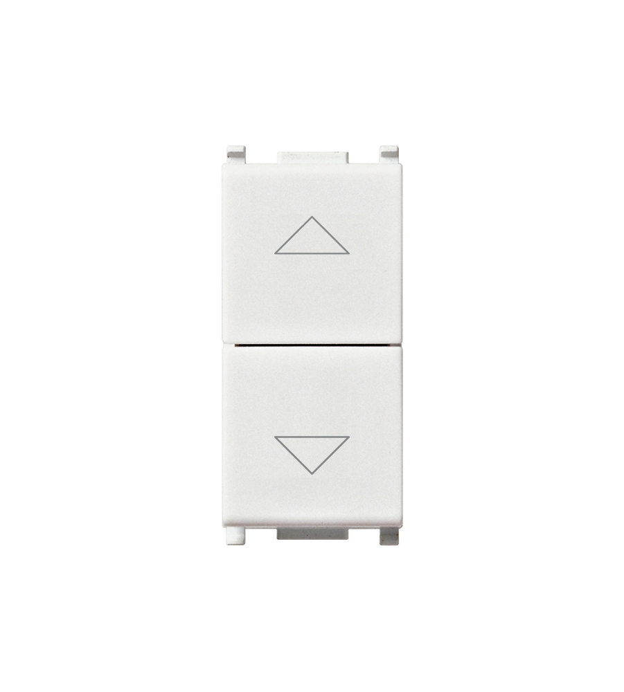 DUE PULSANTI INTERBLOCCATI - 1P NO+NO10A BIANCO PLANA