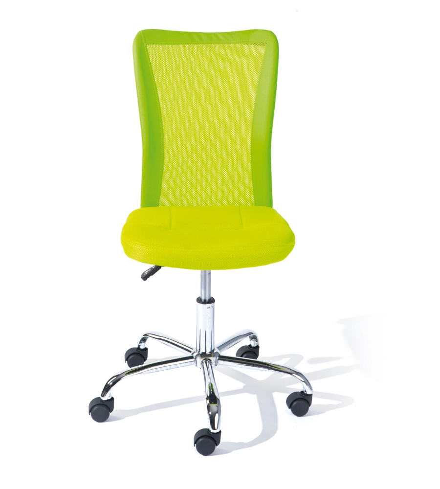 SEDIA UFFICIO IN TESSUTO CON RUOTE, VERDE