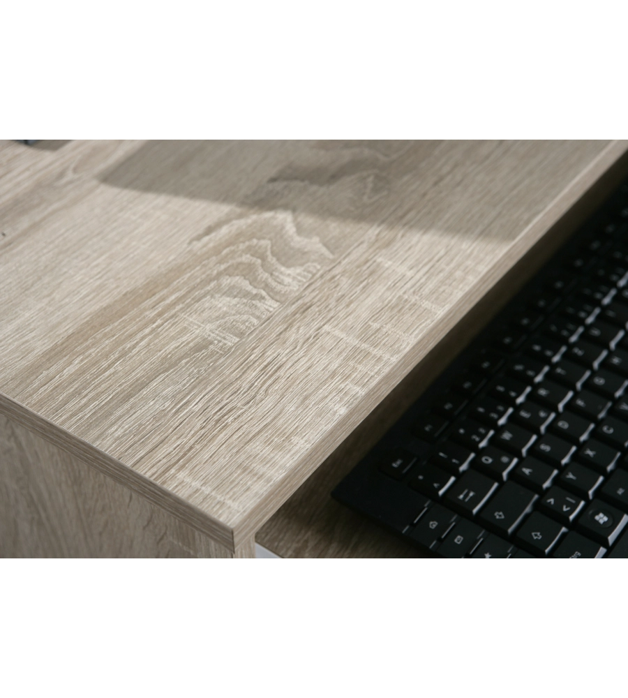 MINI UFFICIO IN ROVERE - CON RUOTE