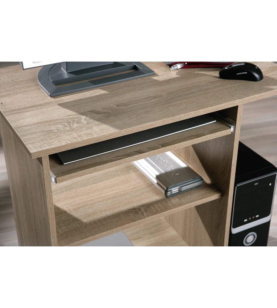 MINI UFFICIO IN ROVERE - CON RUOTE