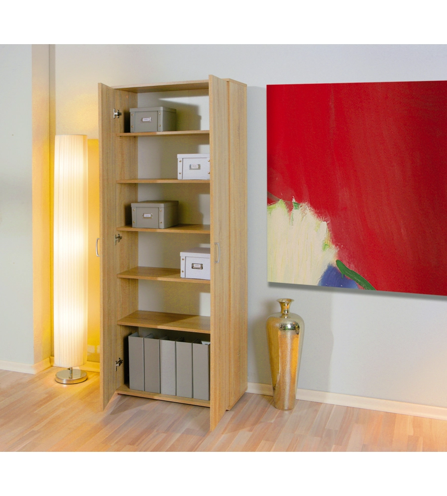 ARMADIO 2 ANTE ROVERE, 70X34X189 CM